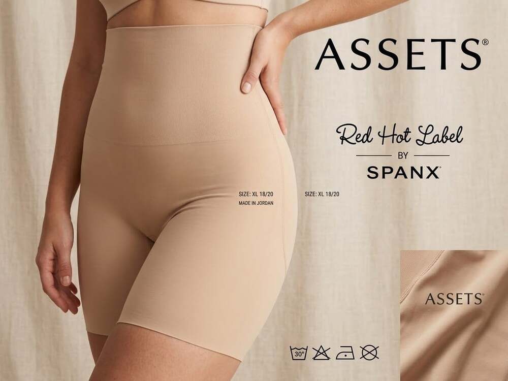 ASSETS Red Hot Label by Spanx Shapewear Girdle Shorts XL 18/20
